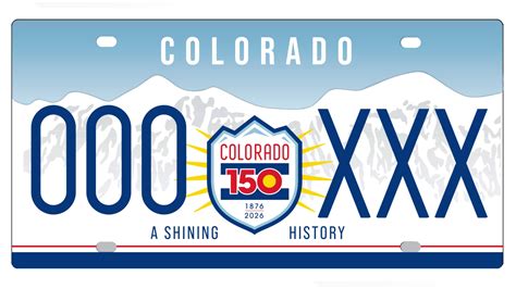Colorado debuts the new 150th anniversary car license plate | 9news.com
