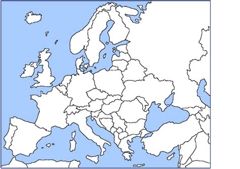 Modern Map of Europe 的图像结果