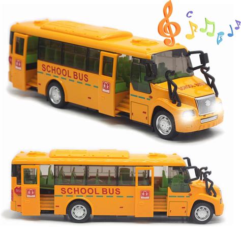 OTONOPI School Bus Toy for Toddlers Pull Back Car Philippines | Ubuy