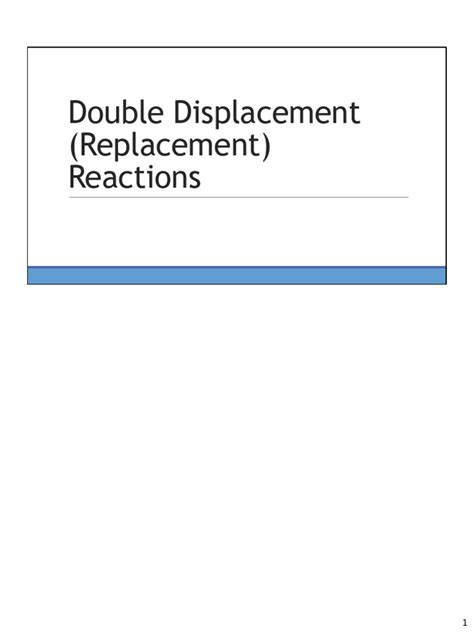 Double Displacement Reaction Examples 的图像结果