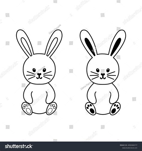 Bunny Rabbit Outline