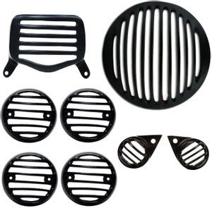 Bullkartzone PVC Front Rear Head Light Grill Cover Set with Tail Lamp ...
