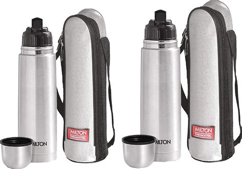 Milton Thermosteel Flip Lid Flask, 1000 milliliters, Silver & Milton ...
