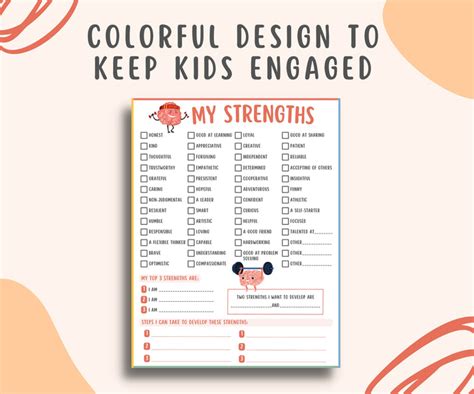 My Strengths Worksheet for Kids & Teens – MindSpace