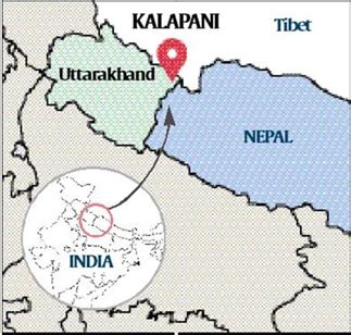 Kalapani, a small area on the India map that bothers Nepal for ias upsc ...