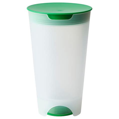 UPPFYLLD salad shaker with strainer, bright green/transparent, 1.4 l ...