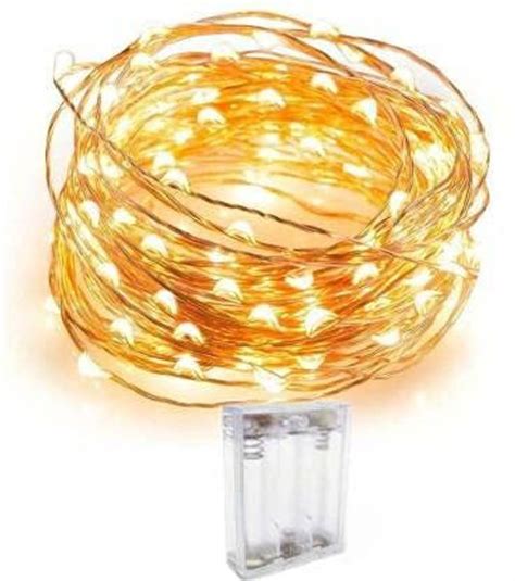Flipkart SmartBuy 50 LEDs 5 m Yellow Steady String Rice Lights Price in ...