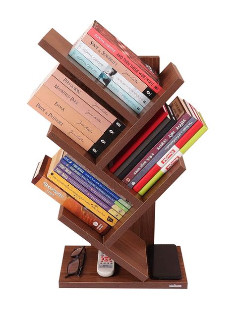 Madhuran Engineering Wood Studio Shelf Bookcase Space Saving Holder ...