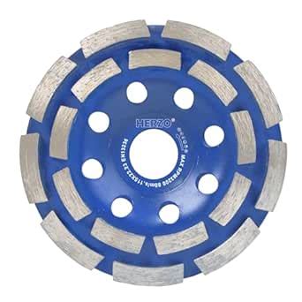 HERZO Diamond Concrete Grinding Wheel 4 1/2 inch,Angle Grinder Segment ...