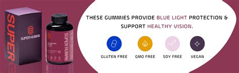 Superhuman Eye Care Gummies | Lutein, Astaxanthin, Zeaxanthin, DHA ...
