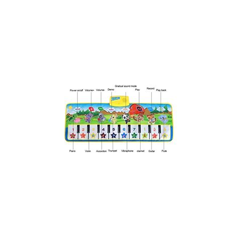 Buy GLOGLOW Piano Play Mat Cartoon Different Animals Piano Musical Mat ...