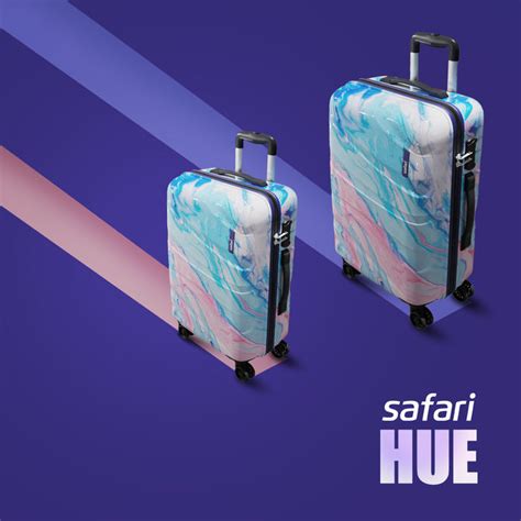 Buy Safari Hue 55/65/81 cm Printed Trolley Bag Online