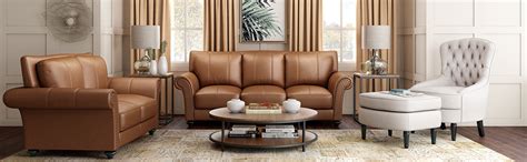 Durian Xavier Leather 3 Seater Sofa (Brown) (Xavier/3) : Amazon.in ...