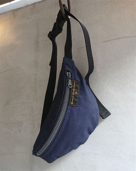 "BAA MILITARY SPECIFICATIONS WAIST BAG " (MOLESKIN FABRIC NAVY) | BOW ...