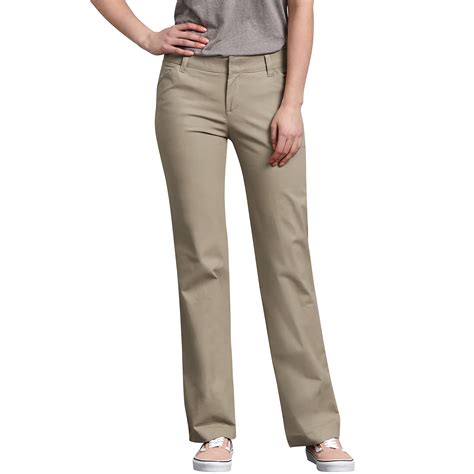 Snapklik.com : Dickies Womens Relaxed Straight Stretch Twill Pant
