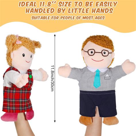 Civaner 6 Piece Family Hand Puppet Set - Soft Plush Puppets India | Ubuy