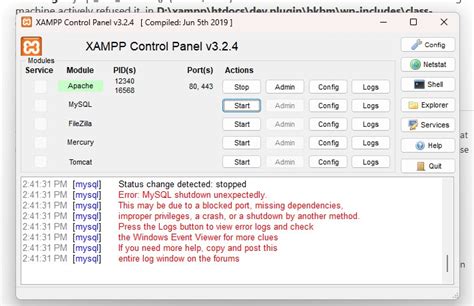 Image result for Why MySQL Cannot Start in Xampp