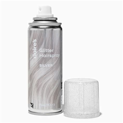 Silver Glitter Colour Hairspray | Claire's