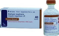 Human Mixtard Suspension for Injection 40IU/ml: Uses, Side Effects ...