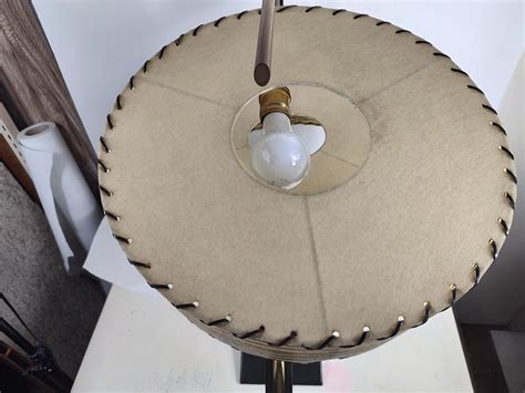 Mid-Century Modern Table Lamp with Tambourine Shades by Majestic Lamp ...