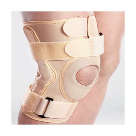 Tynor Hinged Brace Neoprene Cap Knee Support (M, Beige)