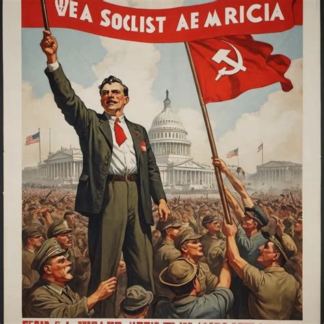 A propaganda poster for a socialist america