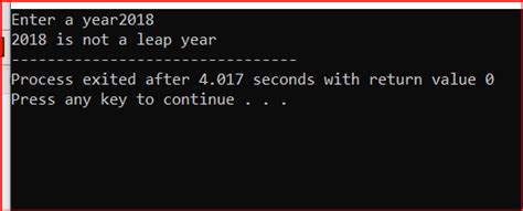 Write a C Program to Check Leap Year Using Conditional Operator 的图像结果