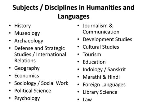 Career and courses options in humanities | PPTX