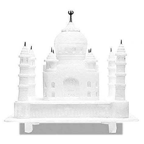 Buy Vultus Pure White Marble Taj Mahal Showpiece for Home Decor, Stone ...