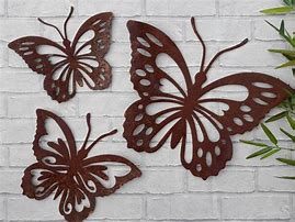 Image result for Rustic Metal Butterfly Wall Art