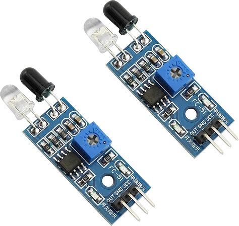 IR Infrared Obstacle Avoidance Sensor Module for Smart Car Robot 3-wire ...