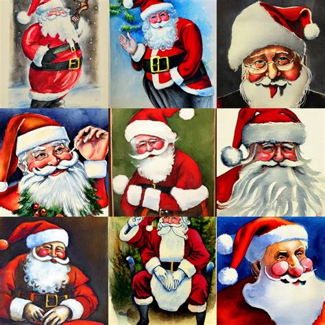 painting of karl marx dressed as santa claus, | Stable Diffusion