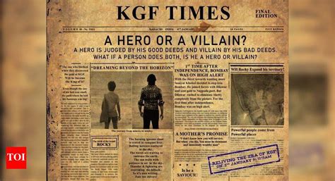 Subscribe to 'KGF Times' to refresh your Rocky Bhai & Co. trivia ...