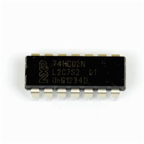 IC 74HC02 (IC 74 HC 02 HLF) Quad 2-Input NOR Gate IC (7402 IC) DIP-14 ...