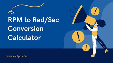 Convert RPM to Rad/Sec with Our Calculator | Fast & Accurate