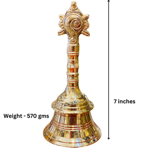 SHANKH CHAKRA BRASS POOJA BELLS | PUJA RITUALS – Alackal Bell Metals