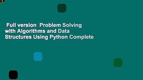 Image result for Problem Solving with Algorithms Python