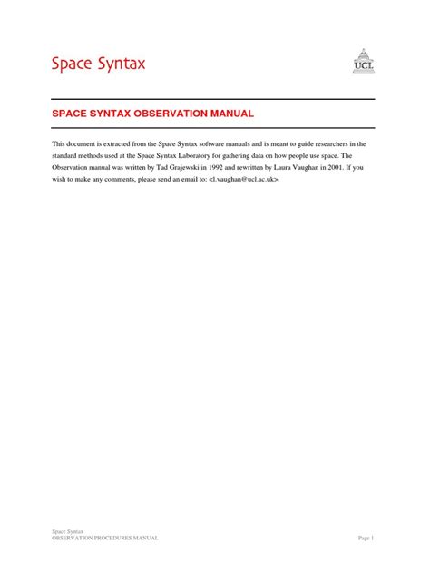 Image result for Space Syntax Manual Examples