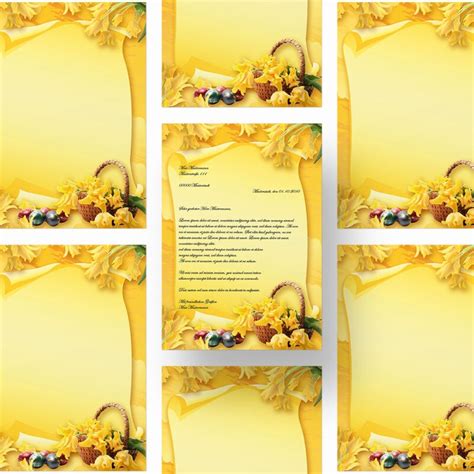 Briefpapier Ostern OSTERFEST - DIN A4 - 20 Blatt