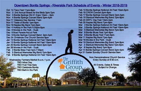 The Stage Bonita Springs Calendar