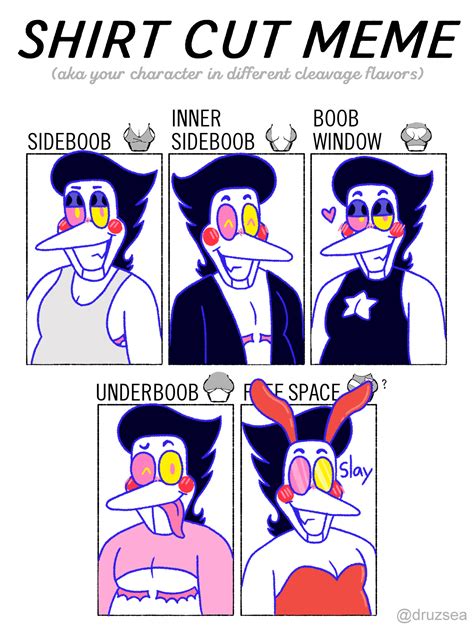 Spamton shirt cut meme by pinkopossum12 on DeviantArt