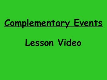 Complementary Events Examples 的图像结果