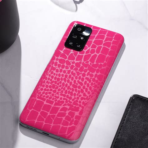 Brown Croc Leather Mobile Wrap/Samsung Galaxy A51 Skins, Wraps & Covers ...