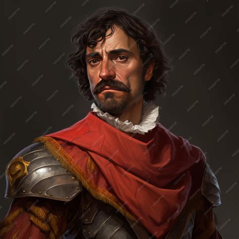 Premium AI Image | The Bold Gaze A Spanish Conquistador's Portrait in a ...