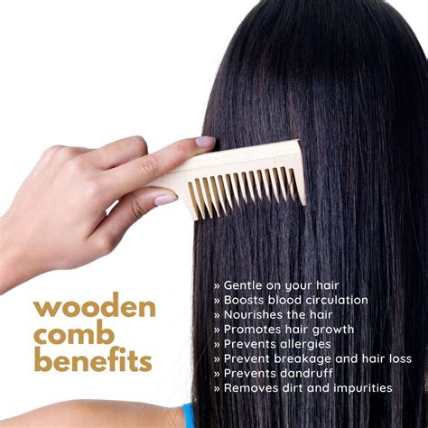 Neem Wooden Bina Comb & Tail Comb (Pack of 2) – Wood Gully