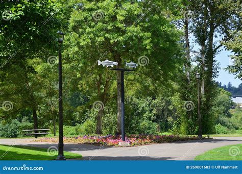 Park at the Willamette River in Salem, the Capital City of Oregon Stock Image - Image of yard ...
