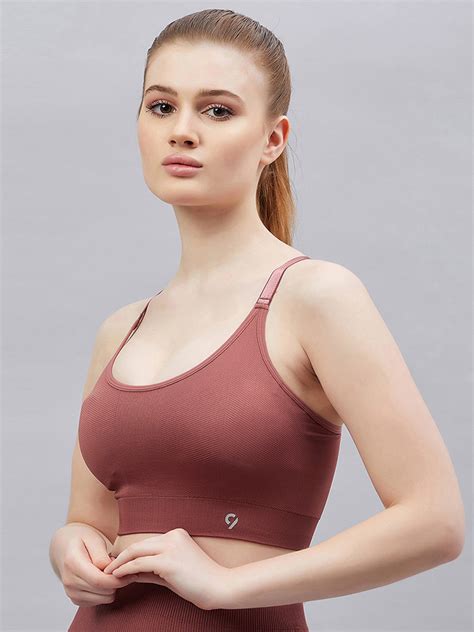 Buy C9 AIRWEAR Cross Back Seamless Sports Bra - Brown – C9 Airwear