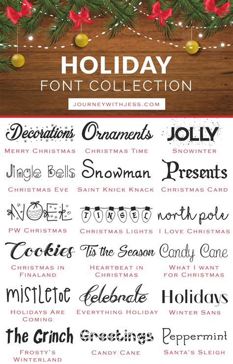 Free font collection holiday fonts – Artofit