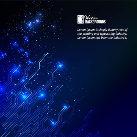 Colored circuit abstraction background with sample text template | Free ...