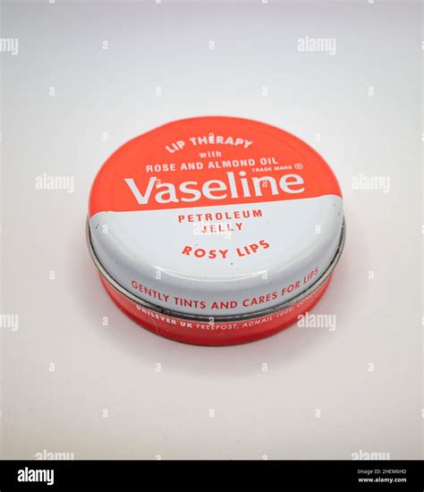 Norwich, Norfolk, UK – January 2022. Metal tin of Vaseline petroleum jelly specifically to ...